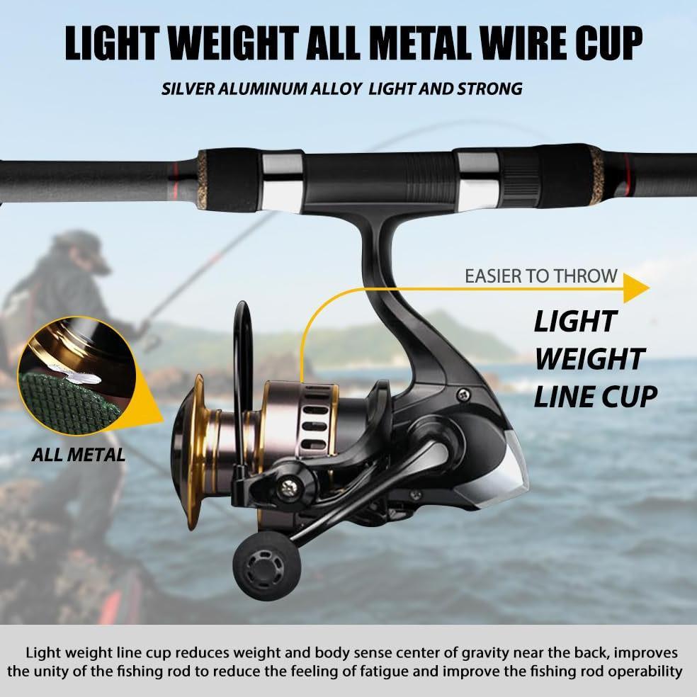 new shimano he reel pancing tarikan reel spinning gear 5.2: 1 gagang spul logam 13bb rill gulung