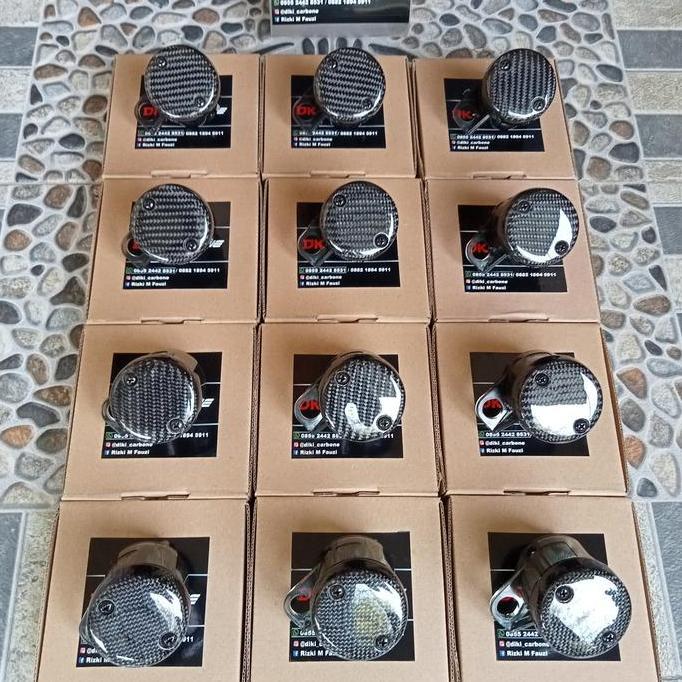 tutup tabung minyak rem Brembo carbon kevlar