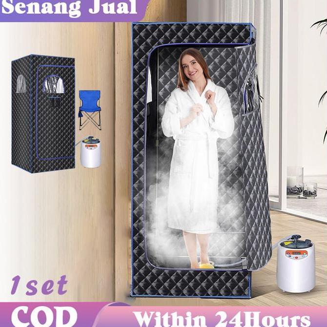 YORKSHIREY Kotak Sauna Full Body Portable / Alat Sauna Di Rumah / Alat Pelangsing Tubuh