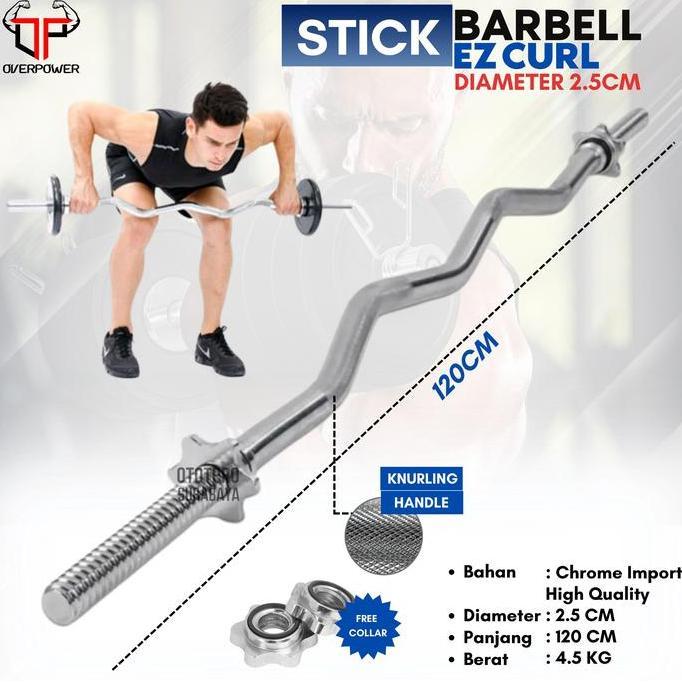 Stick EZ Curl Bar /Barbell/Barbel/Dumbbell/Dumble/Fitness/Gym