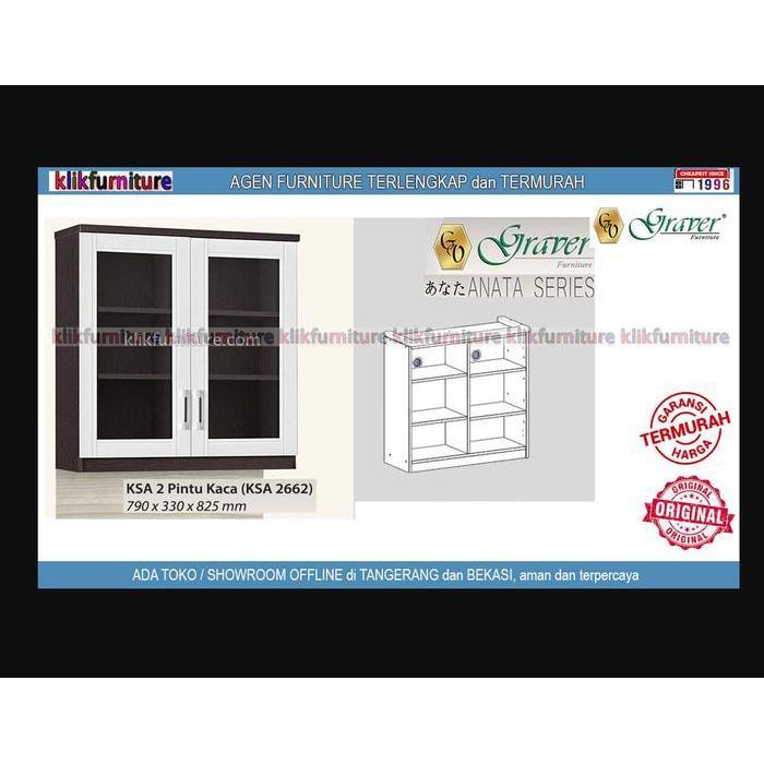 KSA 2662 Graver Kitchen Set Atas Kaca 2 Pintu Anata