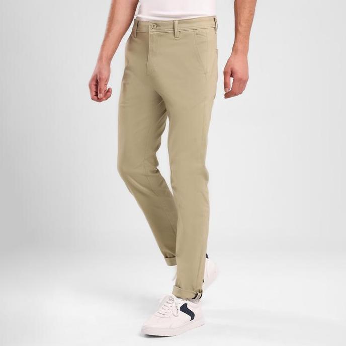 EDWIN JEANS - Celana Panjang Chinos Pria Slim Fit FERANDO KHAKY Celana Chino Pria Selvedge Accent (T
