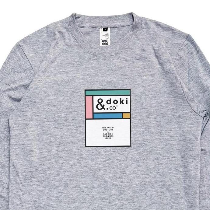 (NEW) Omidoki Tshirt Longsleeve Ibey Misty Kaos Lengan panjang Simple Combed Pria Keren Nyaman Brand