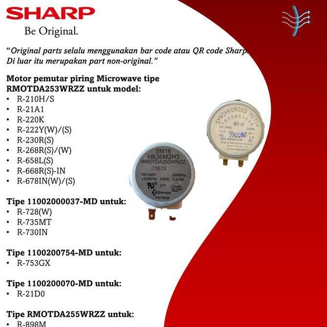 BEBAS ONGKIR - Synchronous Microwave Motor Original Sharp