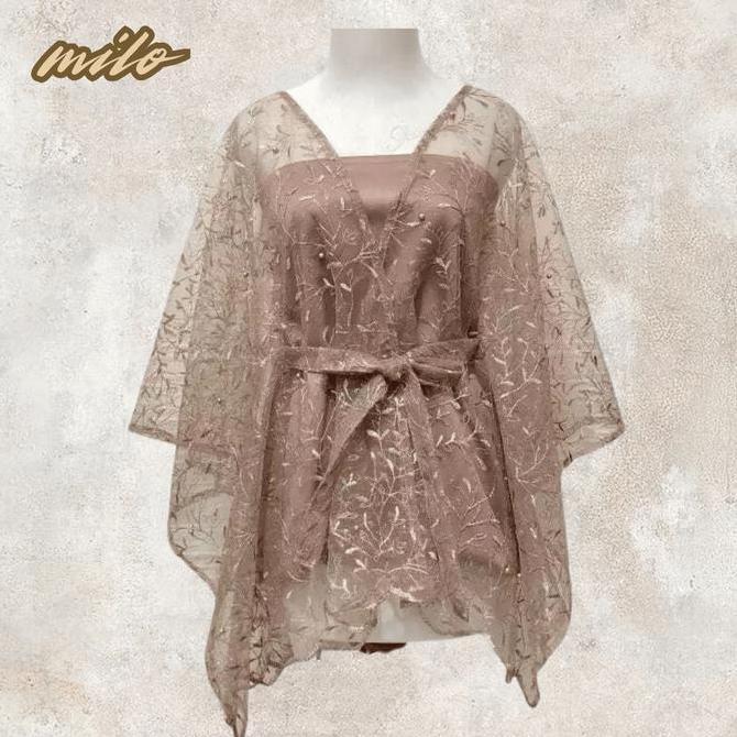 Murah Outer Kebaya Wanita Atasan Kebaya Modern untuk Wisuda dan Kondangan Outer Pita Cantik Model Te