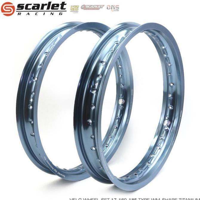 Scarlet Racing - Velg Pelek Rim Alloy Motor Motorcycle Ring 17 185 215 Foto Gold