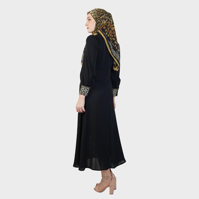 Hikmat D3040 - Gamis Dress Muslimah Jungle Mirage