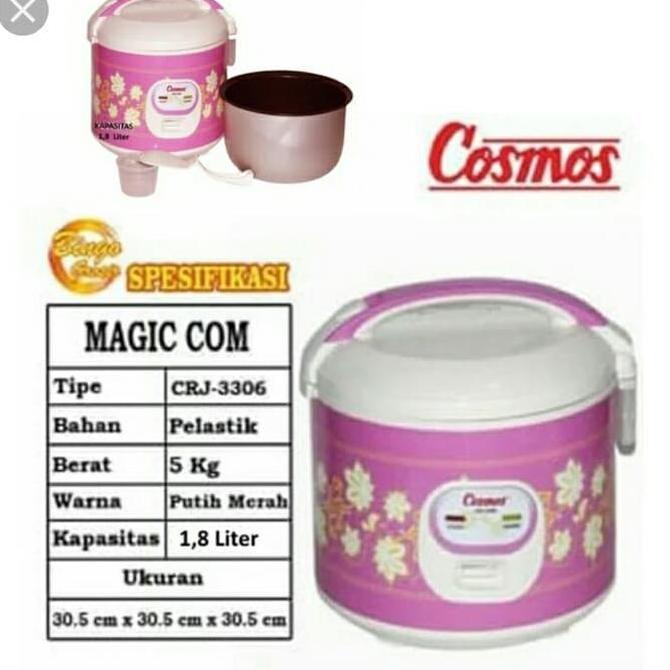 TERMURAH - Rice Cooker Cosmos CRJ-3305 Magic Com Cosmos CRJ 3305