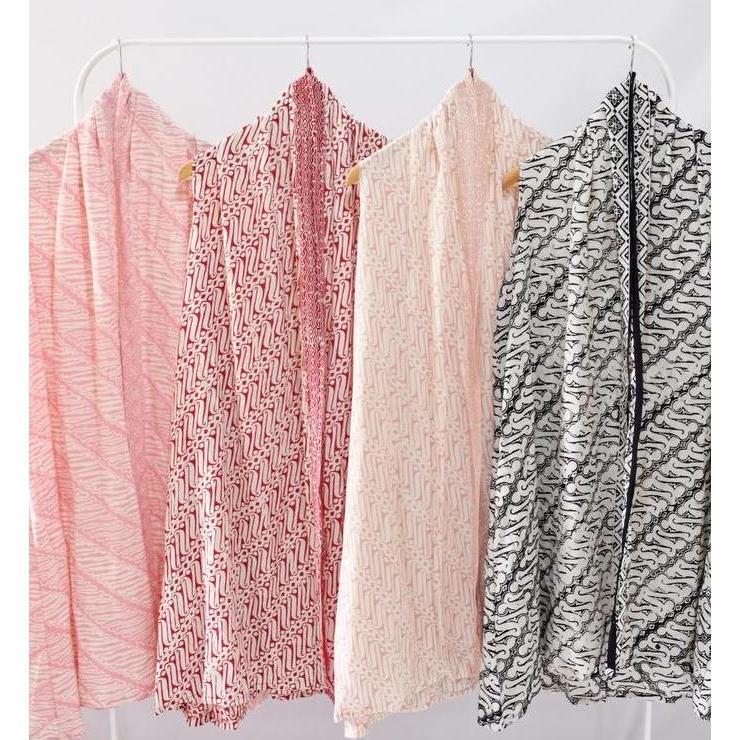 Outer Batik Outer Tanpa Lengan Batik Modern Luaran Wanita Outer Batik Batik Modern Wanita Sleeveless