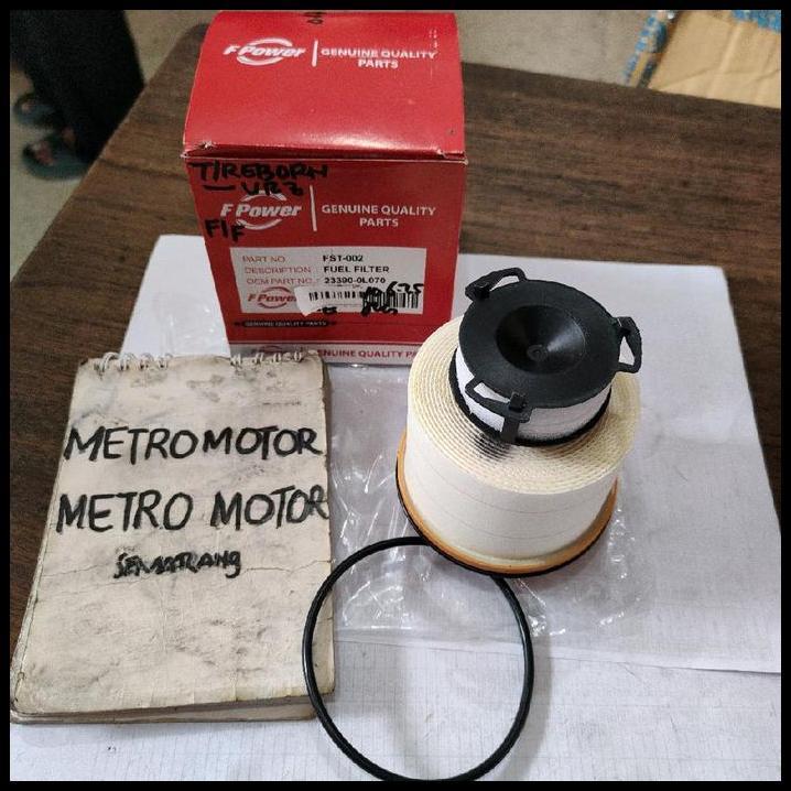 GRATIS ONGKIR FUEL FILTER SOLAR TOYOTA INNOVA REBORN FORTUNER VRZ 2GD THAILAND F POWER 23390-0L070 