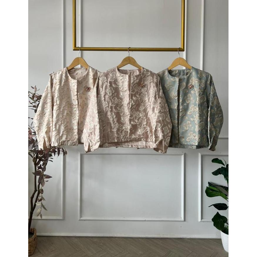 Tera Outer - Outer Jacquard - Outer Motif - Cardigan Motif Bunga