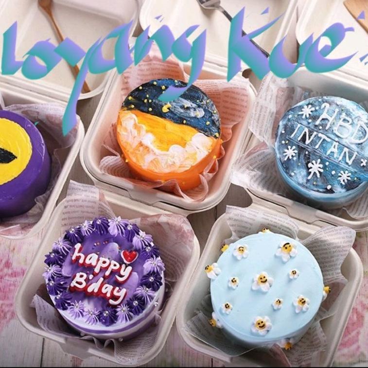 Loyang Kue Bulat ni Press Tanpa Sambung Loyang Bal Bal Tinggi Loyang Bento Cake Loyang Korean Cake M