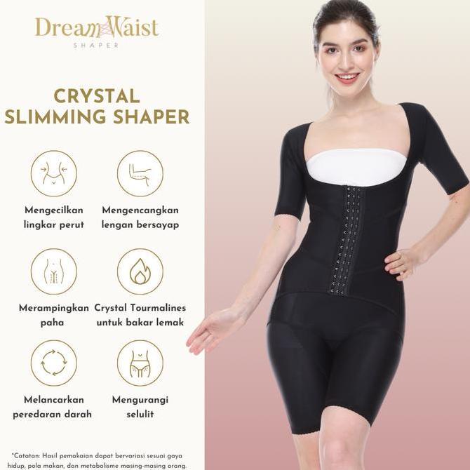 DreamWaist - CRYSTAL SLIMMING SHAPER - Korset Pelangsing dan Kesehatan - Pembakar Lemak (TERBAIK) (T