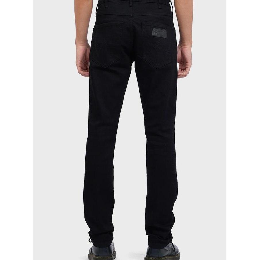 Wrangler Long Pants Skinny Straight Full VEGAS 01A25 Black (TERBAIK) (TERBARU) (TERMURAH)