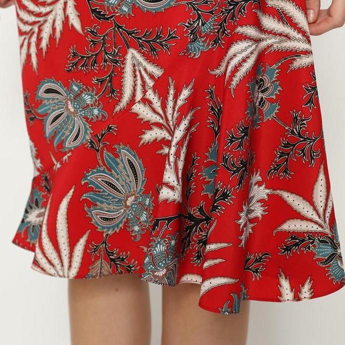Lyne Halim Skirt Batik Suplir, Merah 3267 (TERBAIK) (TERBARU) (TERMURAH)