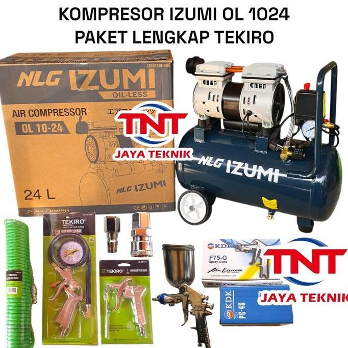 Murah Izumi Max Om 1024 Mesin Kompresor Angin Oilless 1Hp Izumi Max Om1024 / Compresor Angin Izumi M