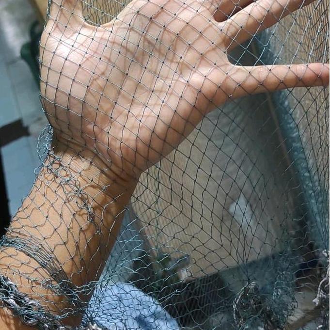 Jala lempar 9 feet nilon 2,5 meter 3/4 inci udang ikan siap pakai DIN