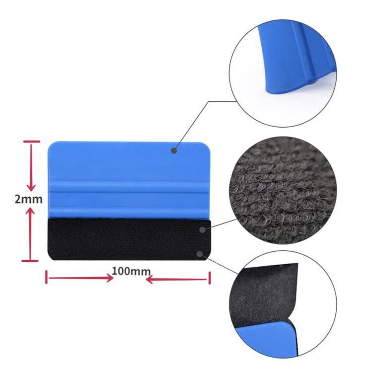 Rakel scrapper Kape Biru Alat Bantu Pasang Stiker Sticker Kaca