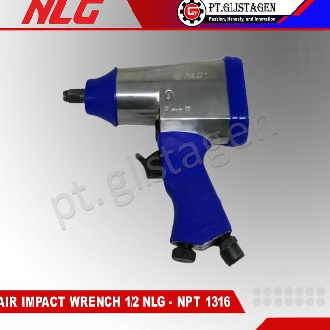 Promo Nlg Npt-1316 Air Impact Wrench 1/2" Inch Bor Alat Buka Baut Angin Kompresor Npt 1316 Npt1316 O