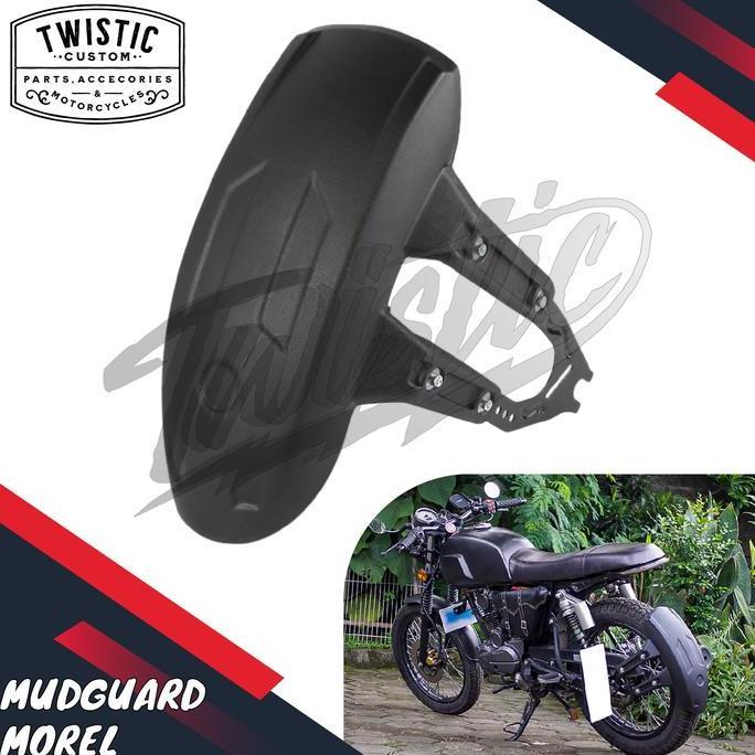 Spakbor Mudguard Morel Fender Cover Cipratan Air Belakang Anti Nyiprat Motor Custom Caferacer Scramb