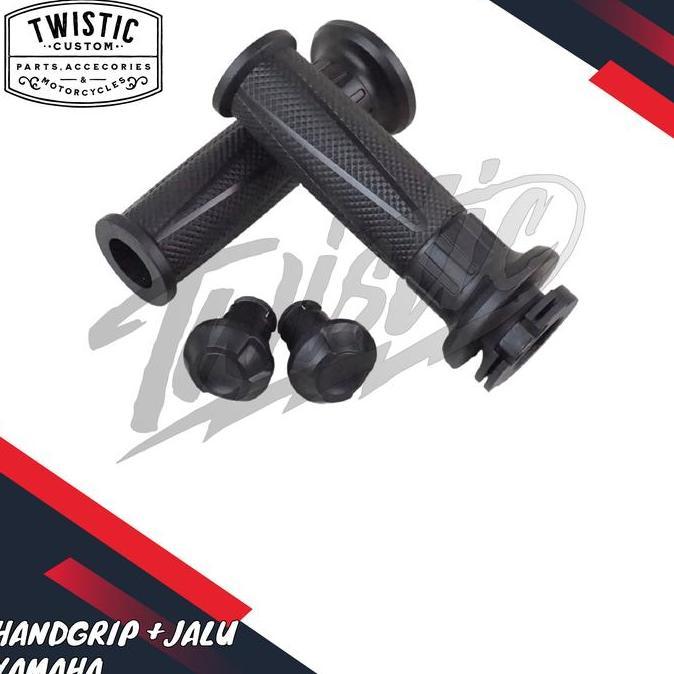 Handgrip Handfat Handle Grip + Jalu Stang Bar End Yamaha Motor Benelli Patagonian Eagle 250 Keeway B
