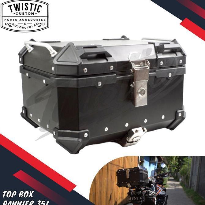 Top Box Pannier Aluminium 35L Motor Versys Cb150X Adv Xmax Klx Crf Adv Restock!