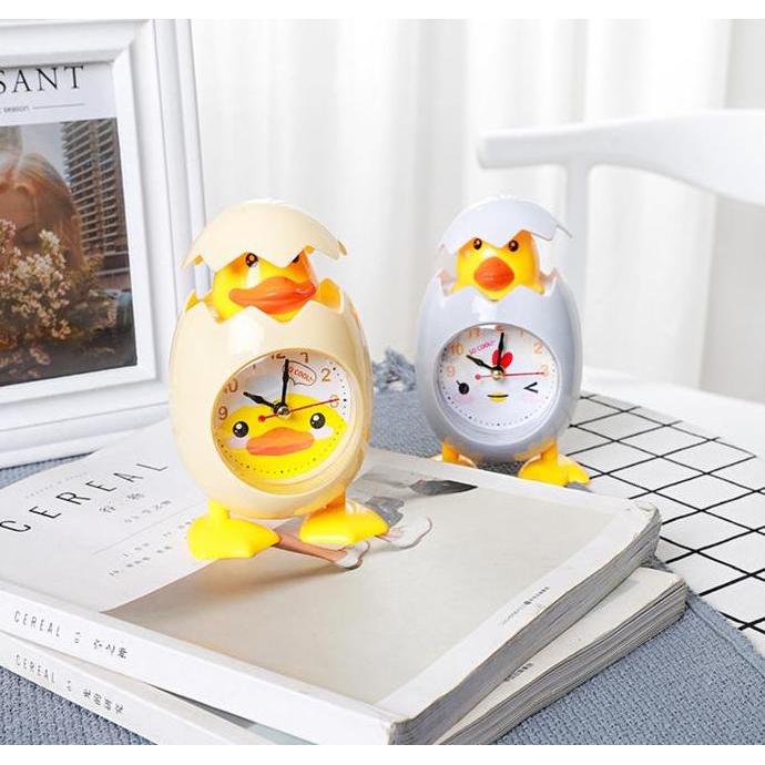 Jam meja Weker Alarm Clock Karakter Telur Bebek Ayam Lucu