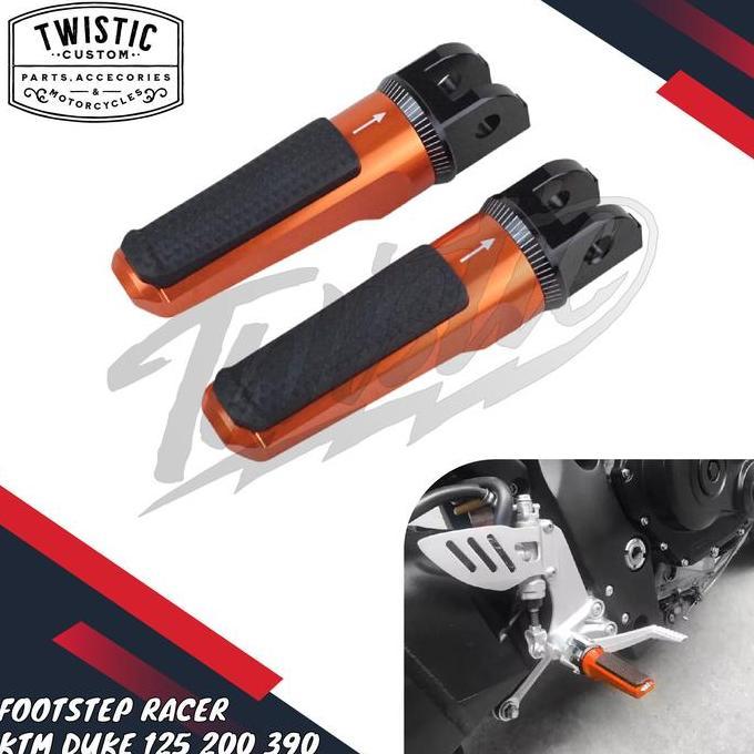 Footstep Foot Pegs Pijakan Injekan Kaki Racer Motor Ktm Duke 125 200 390 Hemat