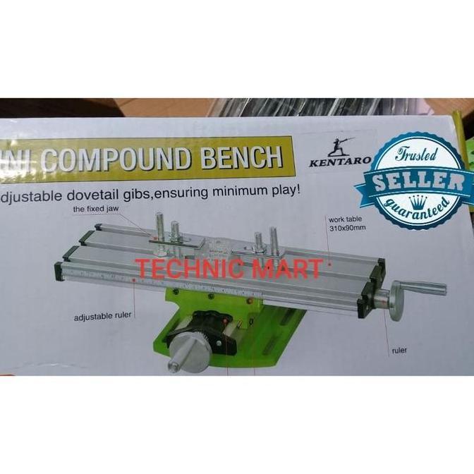 Miliki Catok Bor Milling Mini Compound Bench Ragum Cross Kentaro