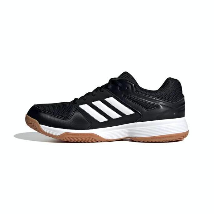 Sepatu Pria Adidas Speedcourt M Badminton/Handball Indoor Shoes Core Black  Cloud White Gum IE8033