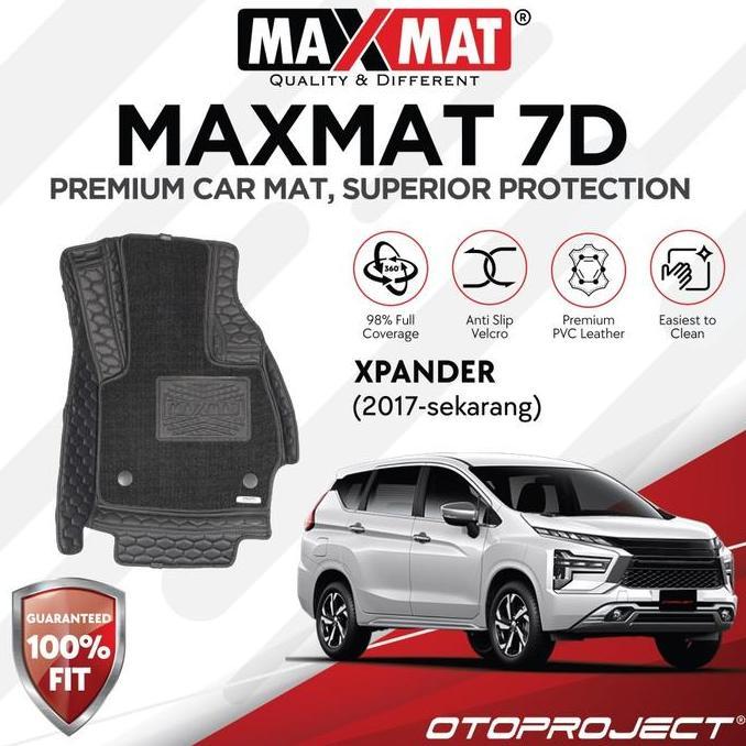 Karpet MAXMAT 7D Xpander, Xpander Cross dan Livina 2019 Tanpa Coil mat