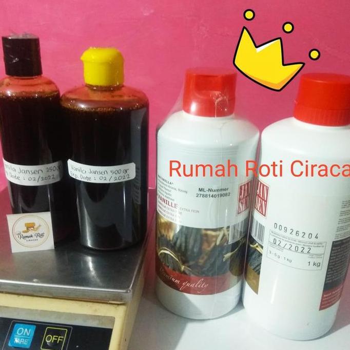 VANILA JANSEN EXTRACT 250 GR BOTOL PERASA VANILLA VANILI KUE CAKE