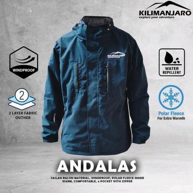 TERBARU - Jaket Gunung Jaket Outdoor Kilimanjaro Andalas Super Hangat