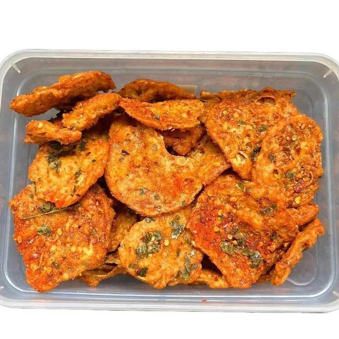 Keripik Tempe Bandung Super Hotcrunch Premium 1 KG - Camilan Pedas Crunchy Ideal Untuk Pecinta Makan