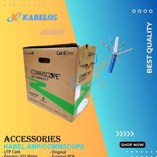 HARGA DISC - Commscope/AMP UTP Cat 6 UTP Cable Data Cat 6 AMP Original