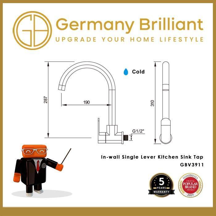 Germany Brilliant Kran Sink GBV3911