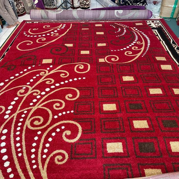 PARIS 250cm x 330cm Karpet Permadani Tebal Motif Modern Minimalis - Dekorasi