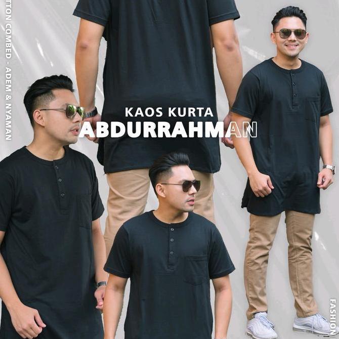 DISKON Kurta Abdurrahman |  Kurta Lengan Pendek | Kurta Premium | Kurta Kaos Basic Combed 30S | Kurt