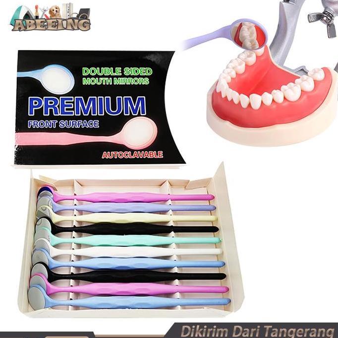 NIKIFOROV 1 Box Dental Kaca Mulut Anti Fog Kaca Mulut Front Surface