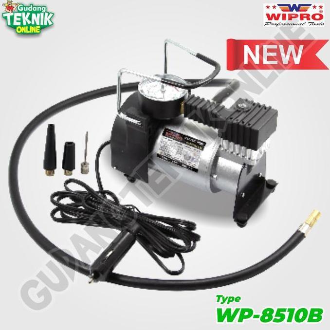 DHEALOKA Kompresor Mini DC-12V WIPRO WP-8501B Compressor Portable / Mini Air Compressor 15 Ampere WI