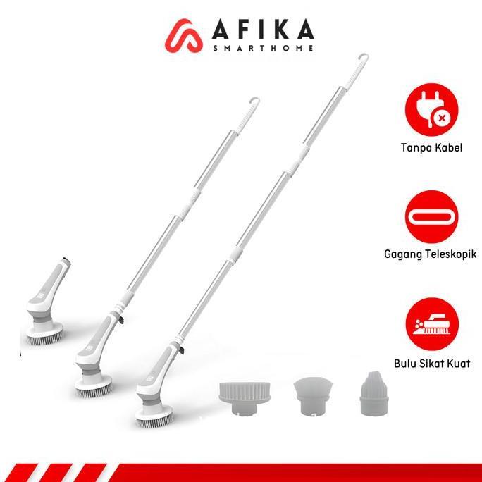 BOTANICAL Sikat Pembersih Elektrik Cordless Spin Scrubber Sikat Toilet Elektrik Sikat Pembersih WC