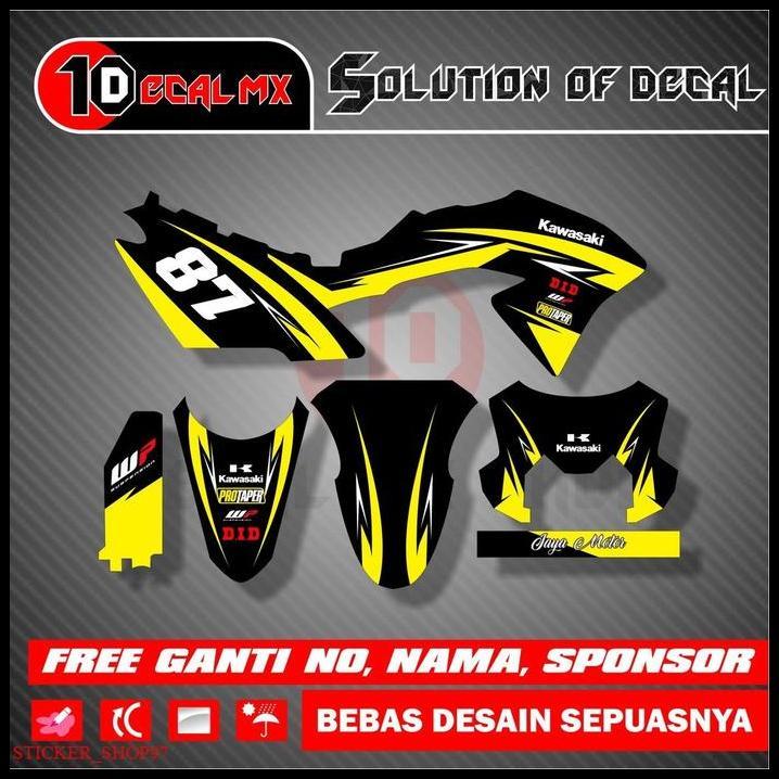 BEST DEAL PREMIUM DECAL STIKER KLX BF KUNING FULL BODY / DECAL !!!!!!