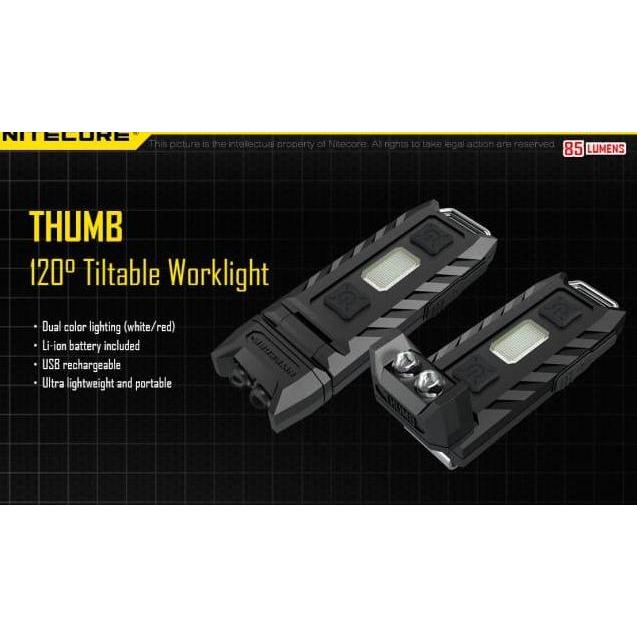 Grosir Worklight Nitecore Thumb 85 Lumens