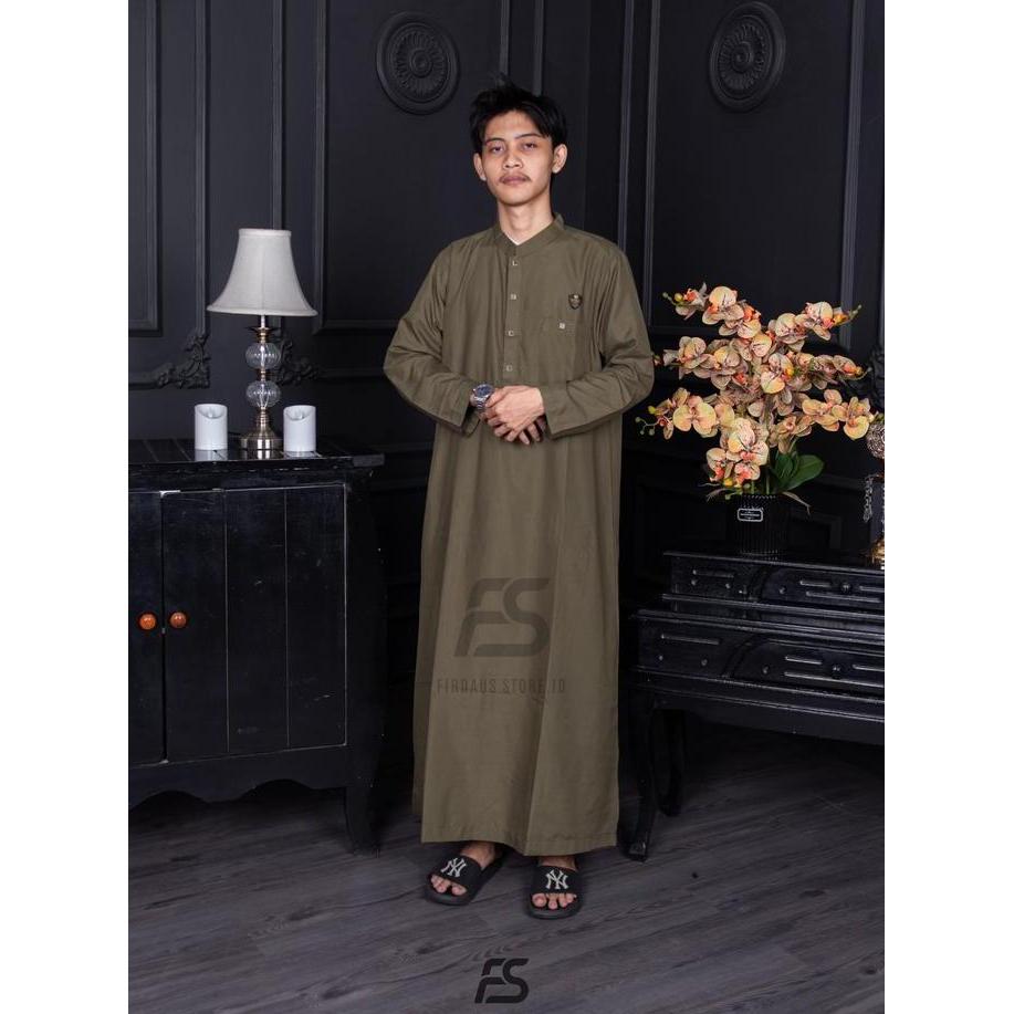 TERBARU  Jubah Gamis Pria Dewasa Lengan Panjang Model Kancing Sultan Gamis Pria Polos Jubah Arab Sau