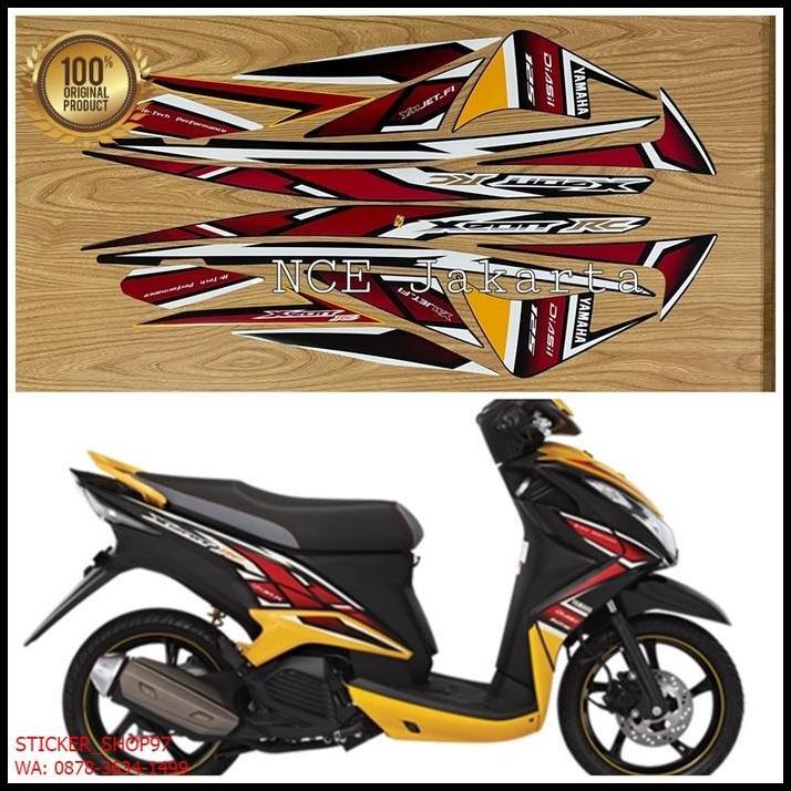 BEST DEAL (ORI)  STRIPING MOTOR XEON RC 2013 HITAM KUNING KUALITAS ORIGINAL !!!!!!