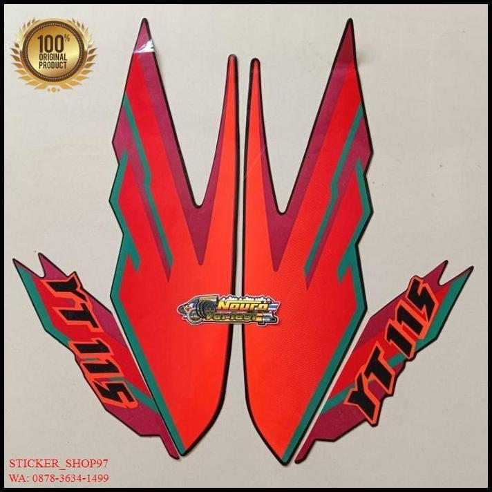 DISKON (ORI) STRIPING YAMAHA YT 115 MERAH KUALITAS ORIGINAL 