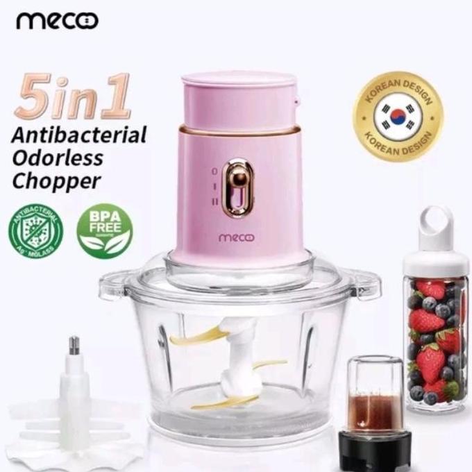 Mecoo Chopper Mecoo Most Aesthetic 5 in 1 Antibacterial Odorless Chopp