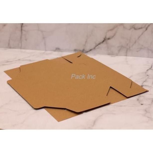 Box Kraft Dus Coklat Kue Roti 18 x 18 7.5cm Tanpa Laminasi Eceran