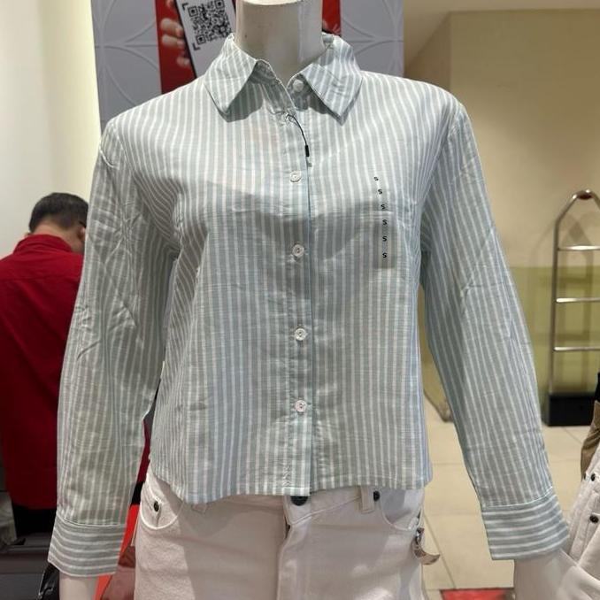 Promo Kemeja Wanita NEVADA Motif Garis Terbaru By Dept Store Diskon