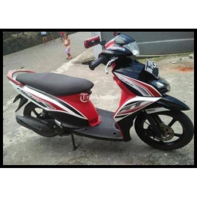 TERBARU (ORI) STRIPING YAMAHA MIO GT 2013 PUTIH LIS MERAH KUALITAS ORIGINAL 
